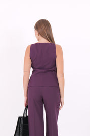 GILET ANA BORGOGNA