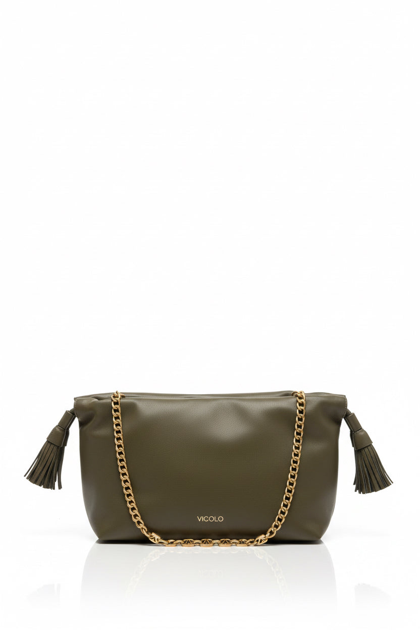 TASSEL SMALL BAG MILITARE