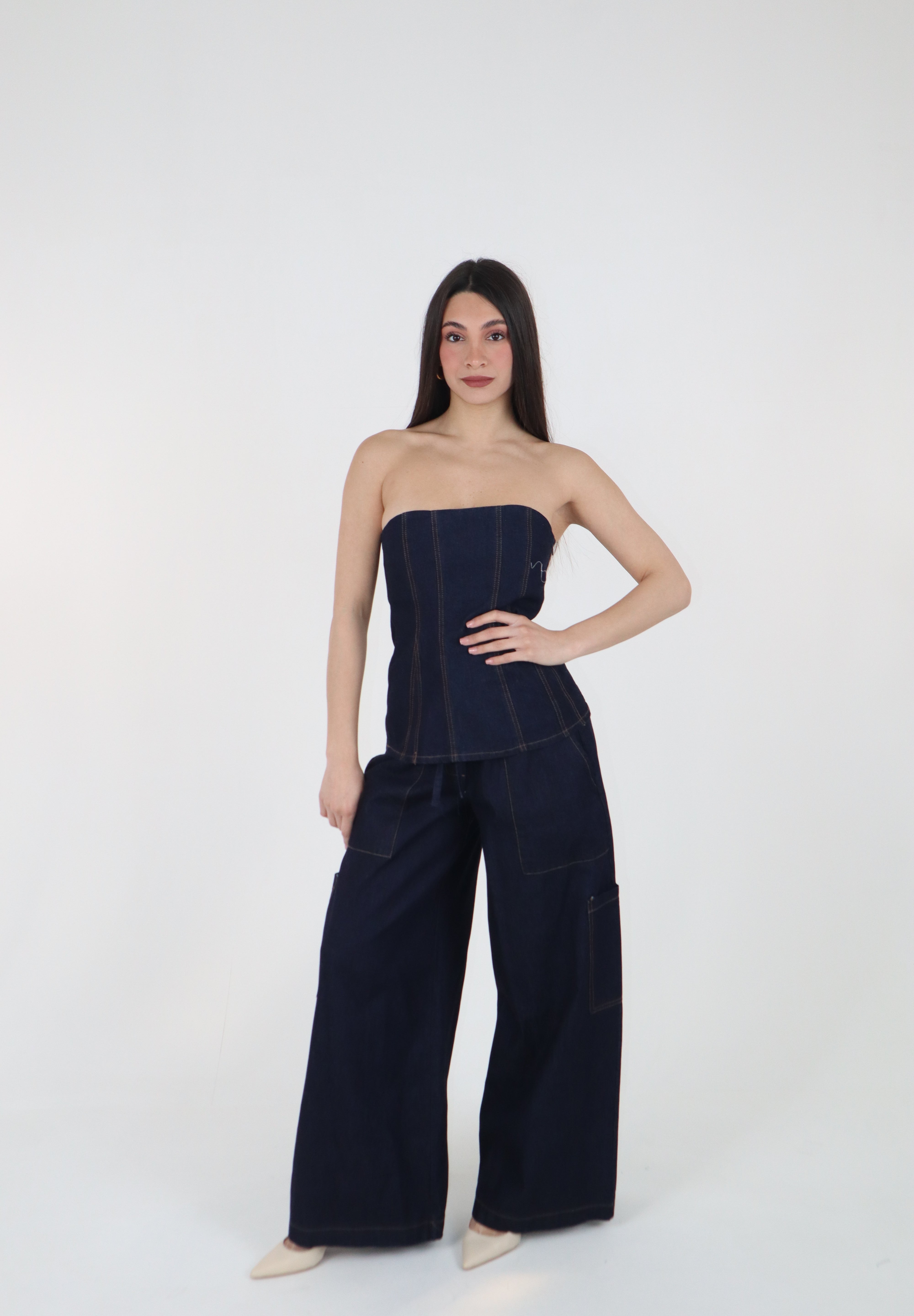 PANTALONE DENIM COULISSE
