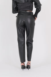 PANTALONE PELLE NERO