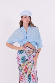 CAMICIA CELESTE POLVERE DIXIE