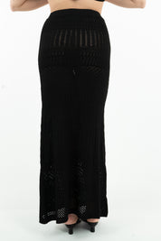 GONNA MAXI LACE NERA