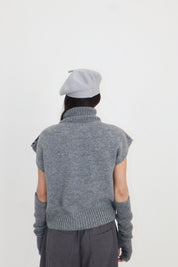 GILET COLLO ALTO ROMBI