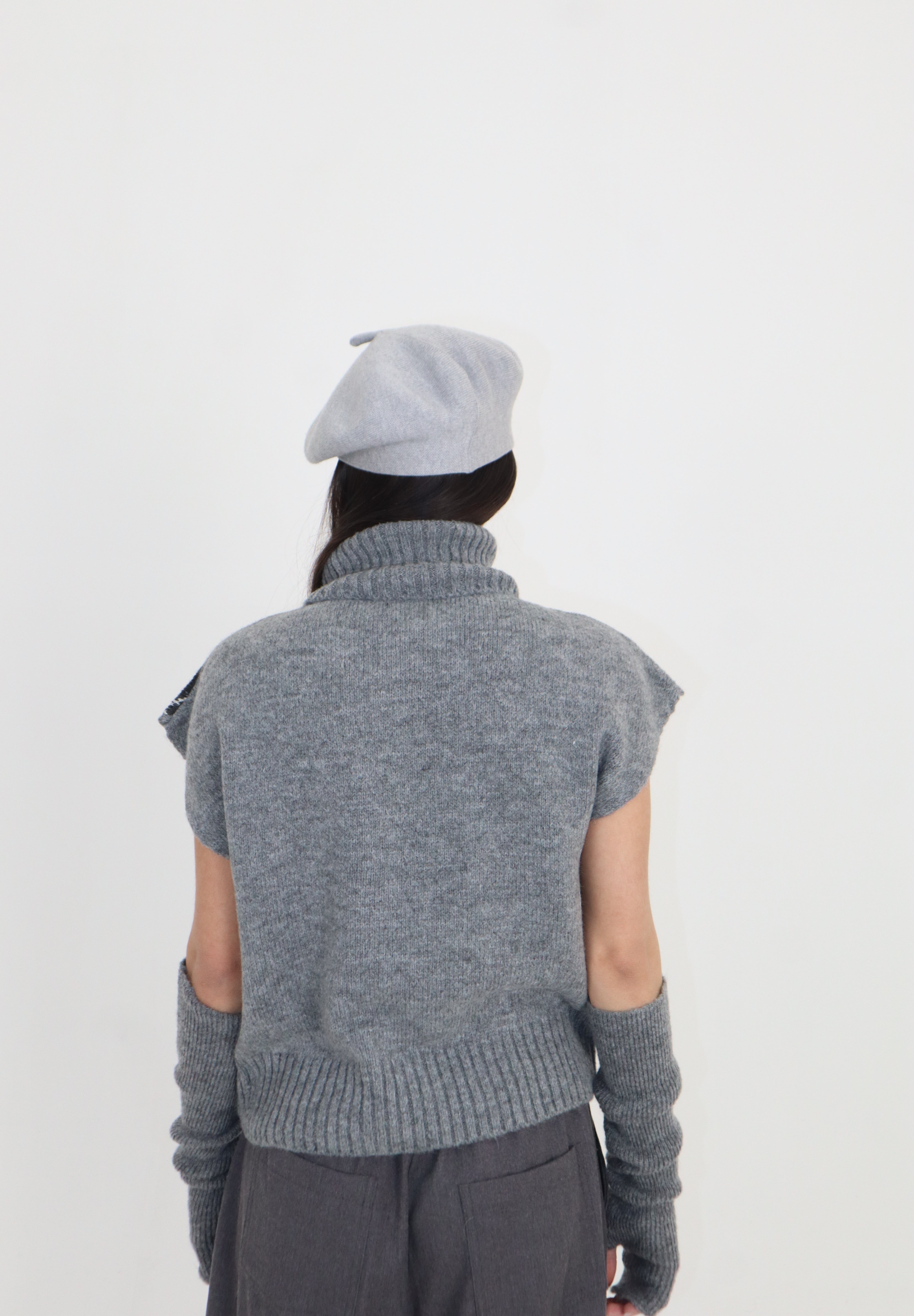 GILET COLLO ALTO ROMBI