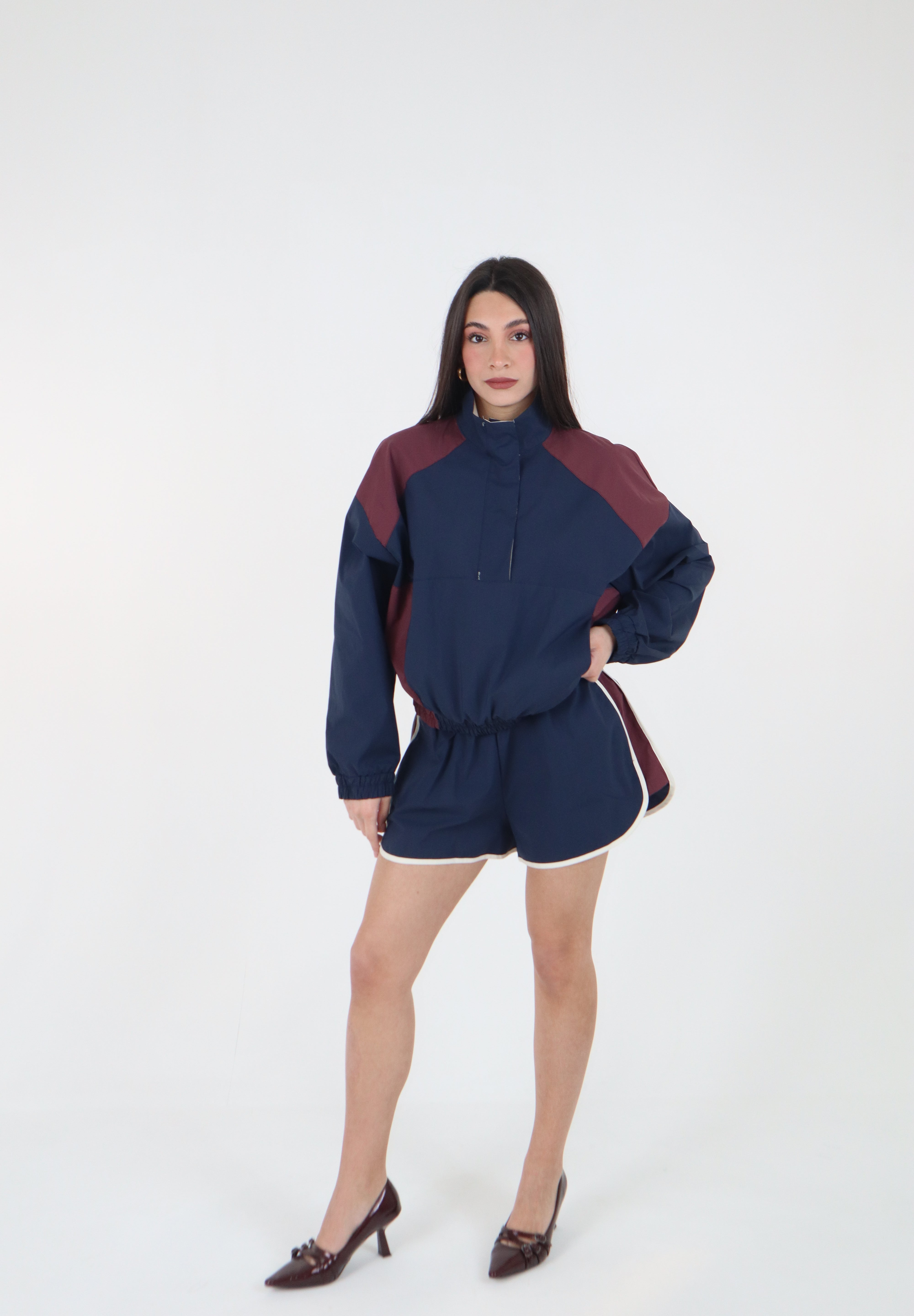 SHORT NYLON BLU