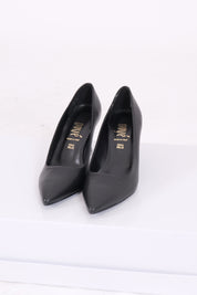DÉCOLLETÉ NERO IN PELLE