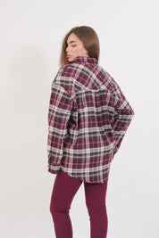 CAMICIA JEWELS BORDEAUX