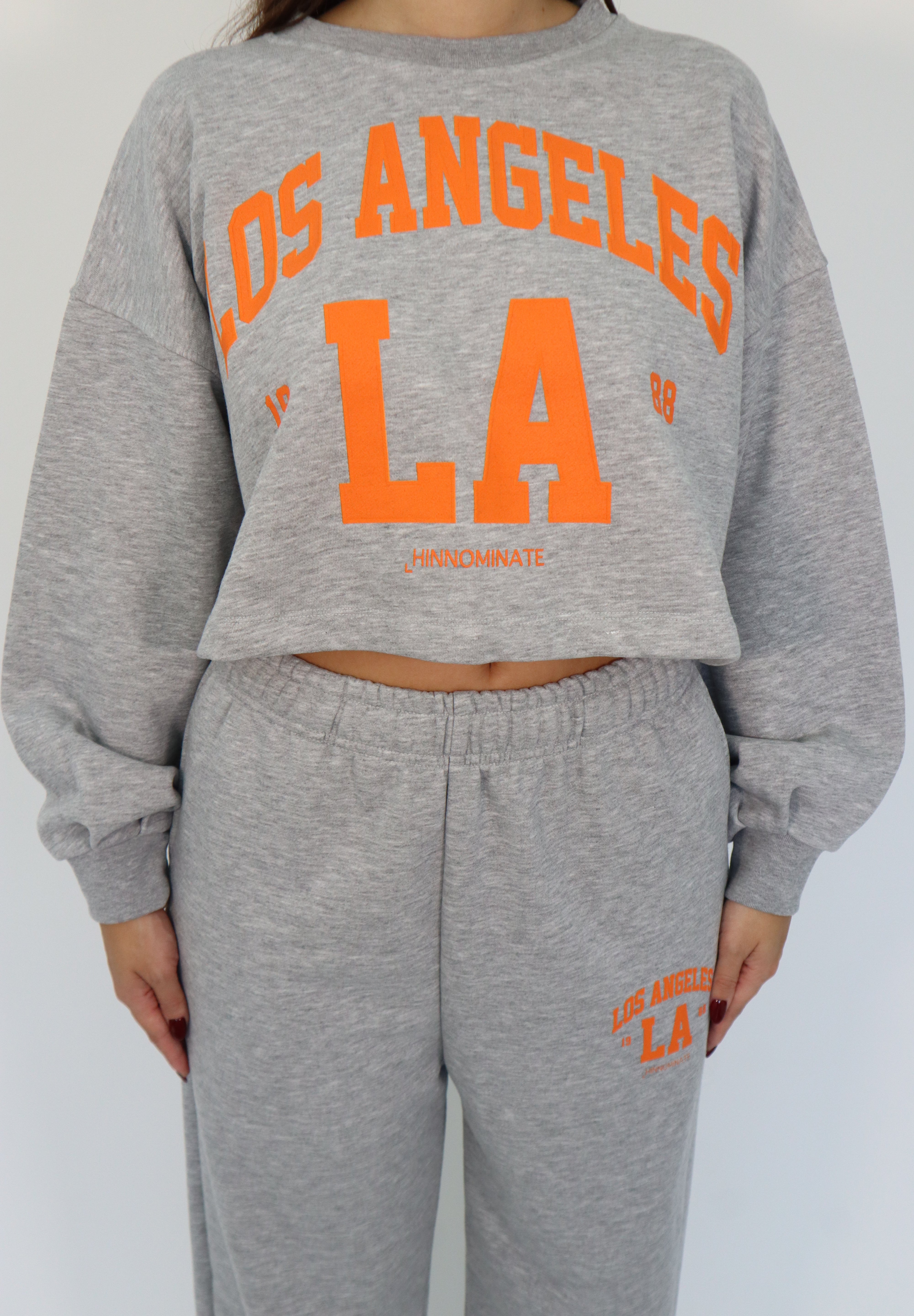 LOS ANGELES CROP CREW SWEATSHIRT