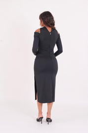MIDI DRESS DAFFY BLACK