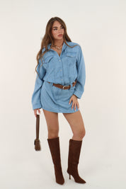 ABITO CAMICIA DENIM TENCEL