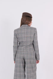 GIACCA TARTAN GRIGIO