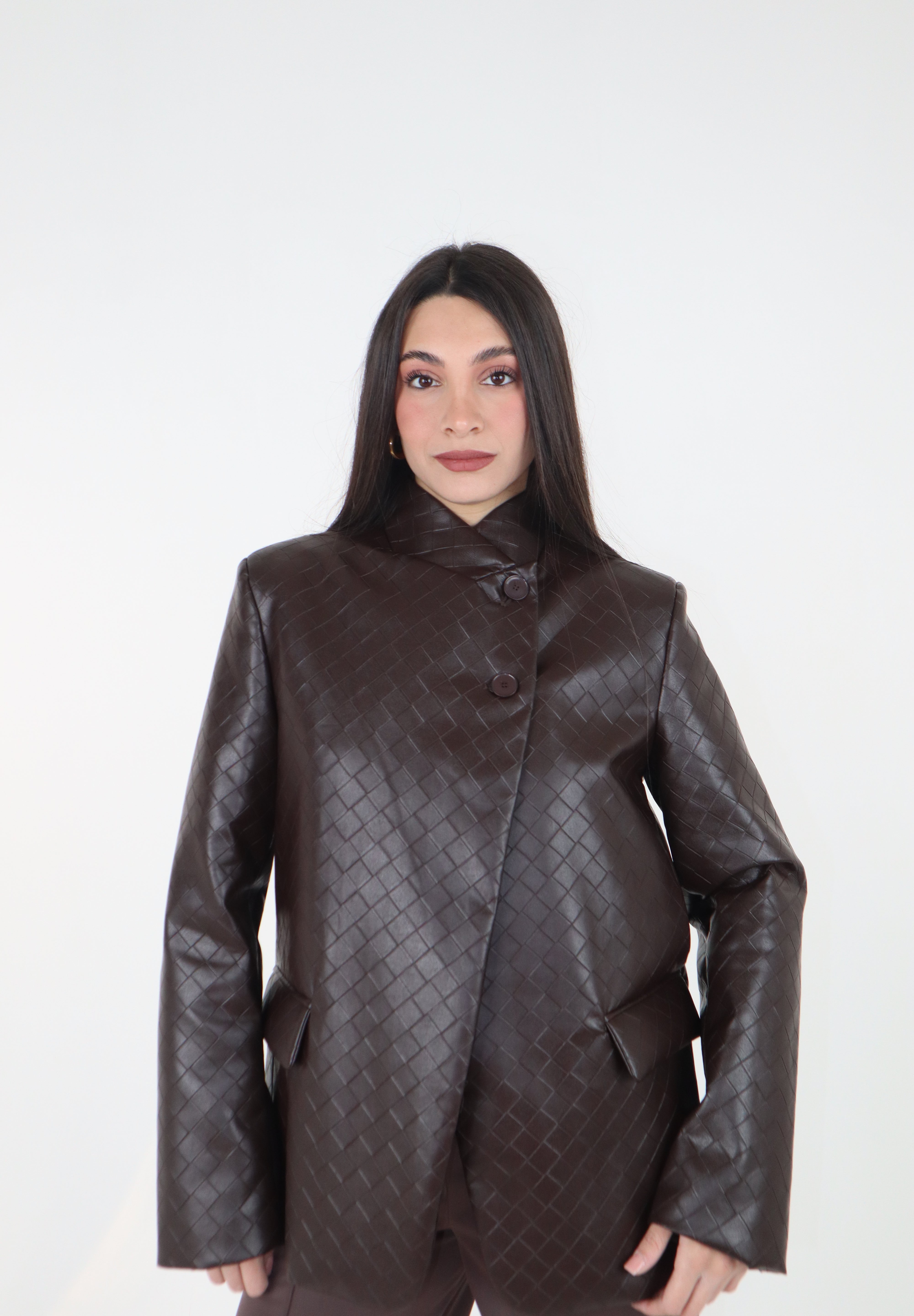 GIACCA LEATHER MORO