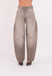 JEANS LUCY GRIGIO SABBIATO