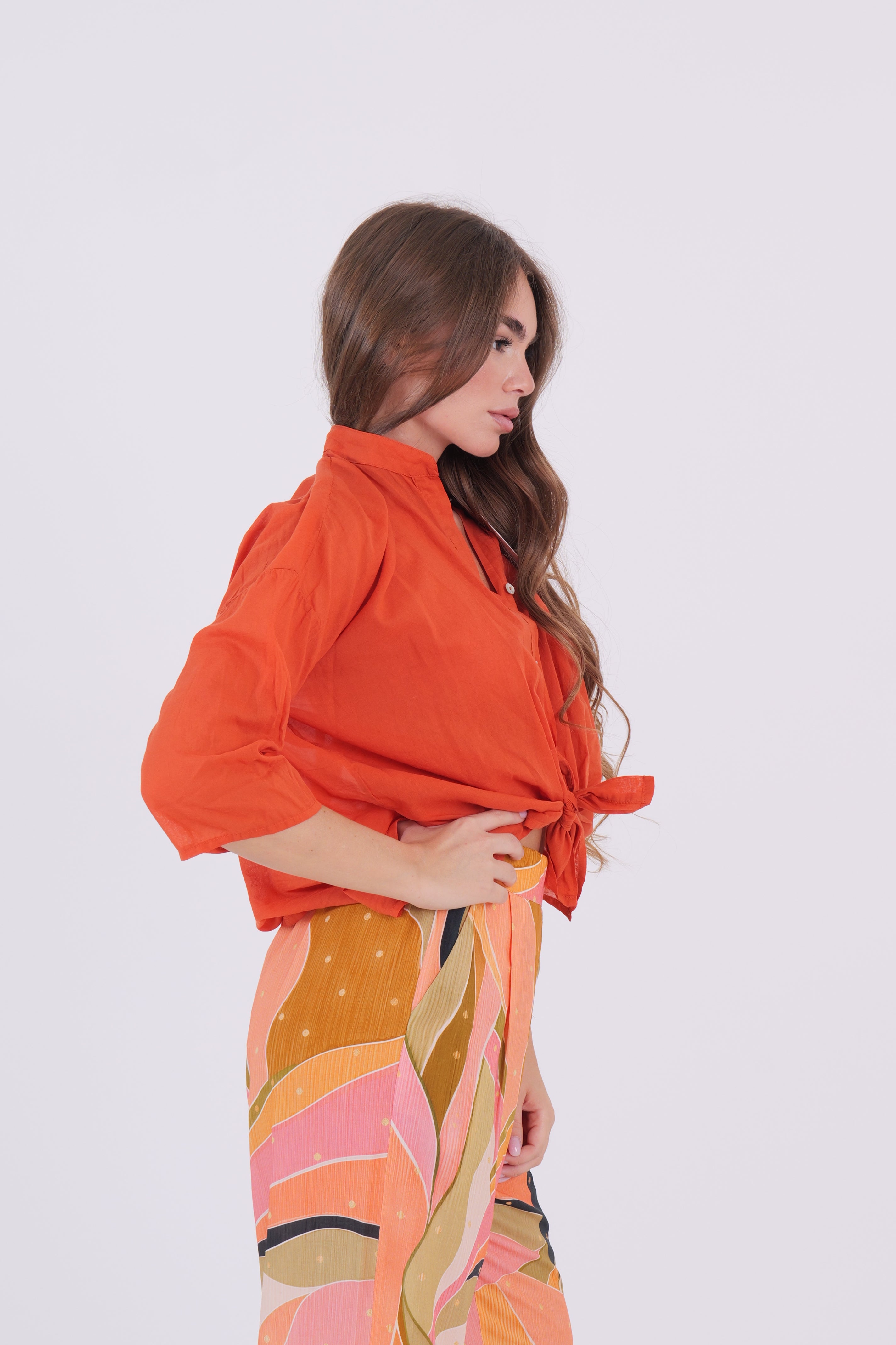 CAMICIA MUSSOLA ARANCIO