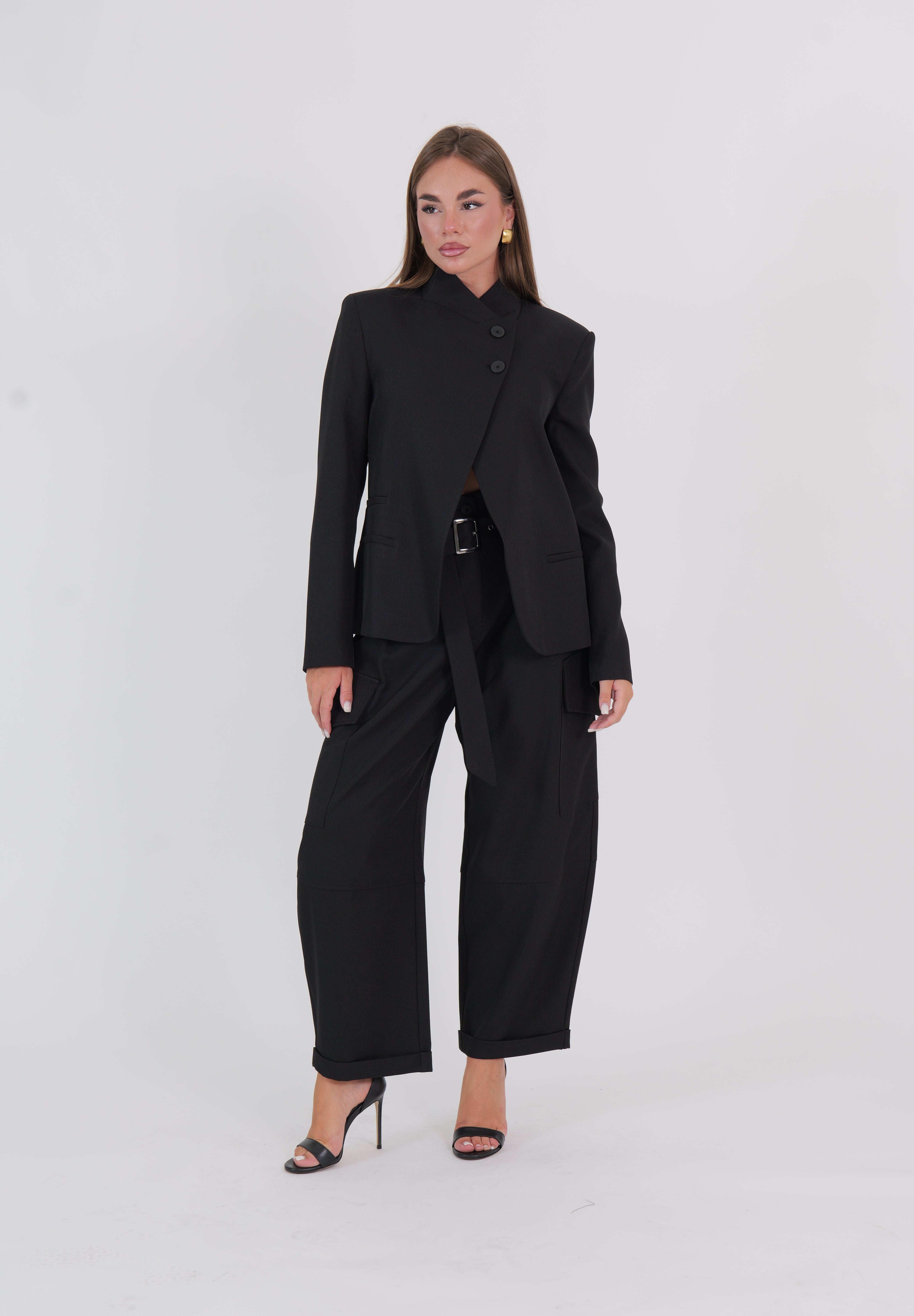 PANTALONE TASCONI NERO
