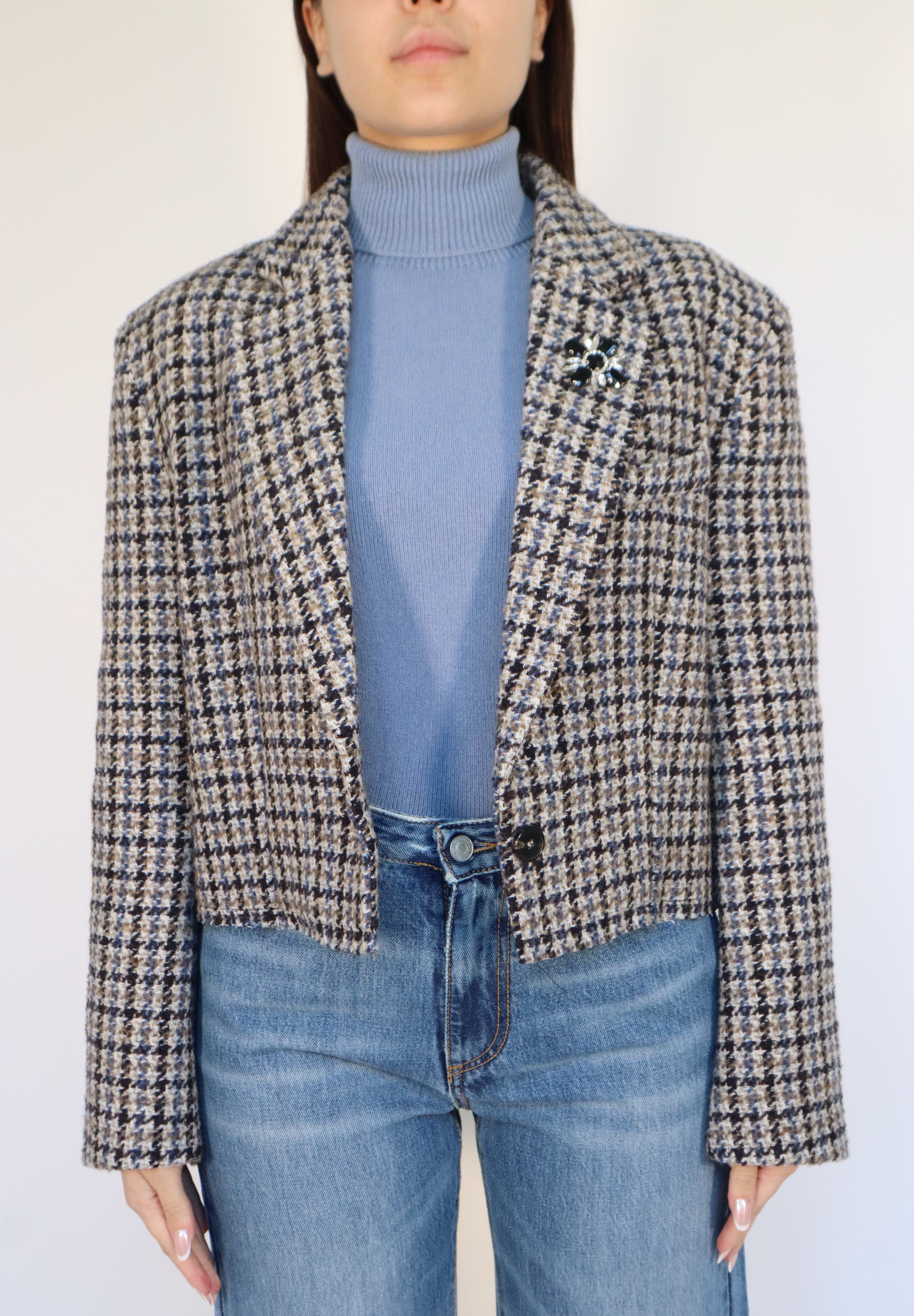 BLAZER CROP TWEEDY