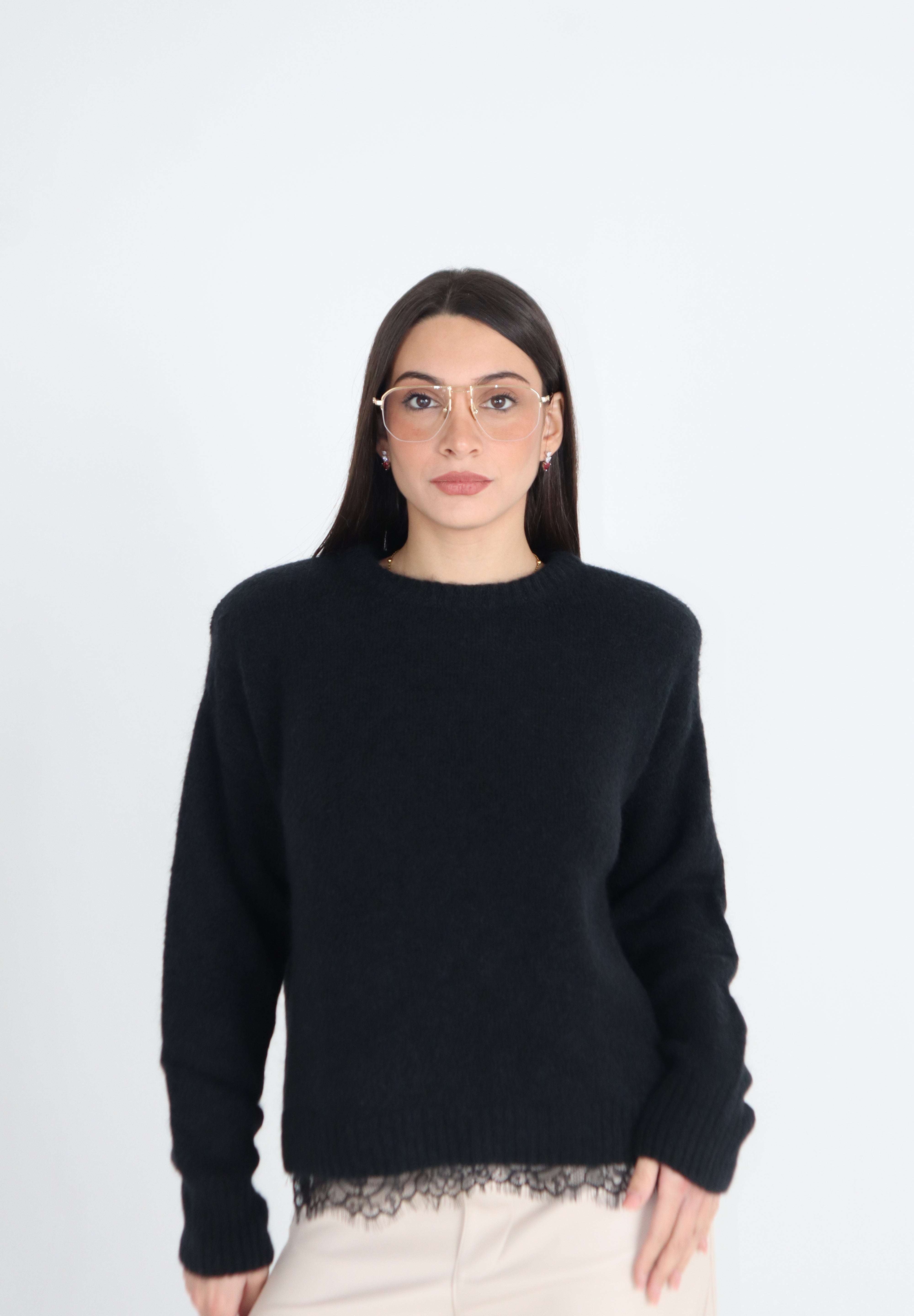MAGLIONE SPALLINE
