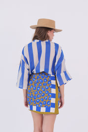 CAMICIA RIGHE BLU E BIANCA