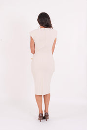 MIDI DRESS TYLO ALMOND