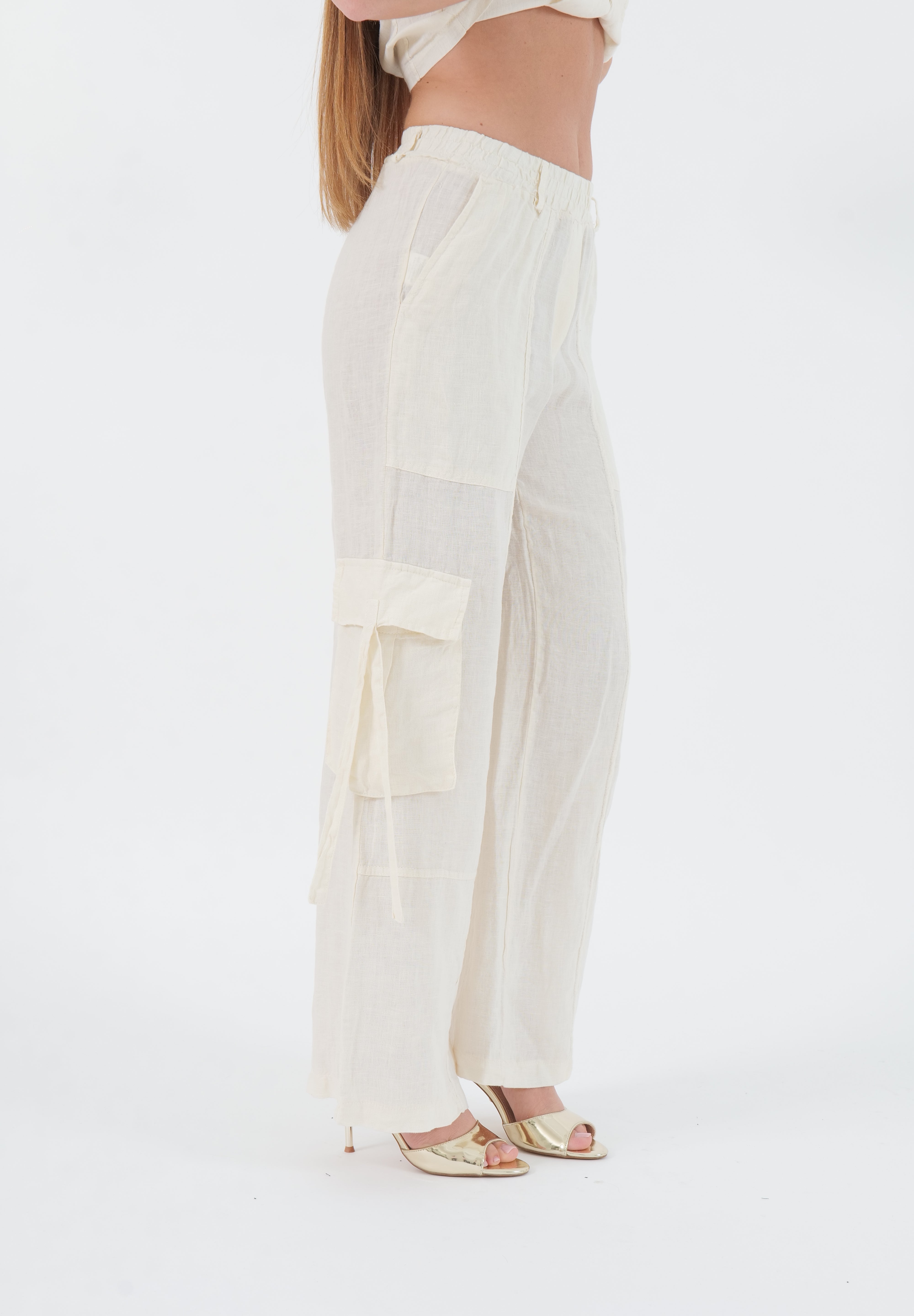 PANTALONE LINO BUTTER