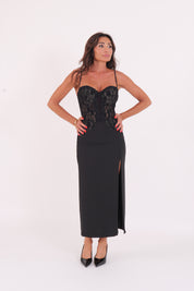 BUSTIER DRESS TAHLIA BLACK