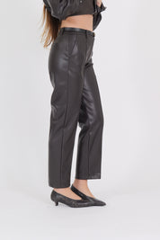 PANTALONE PELLE MORO