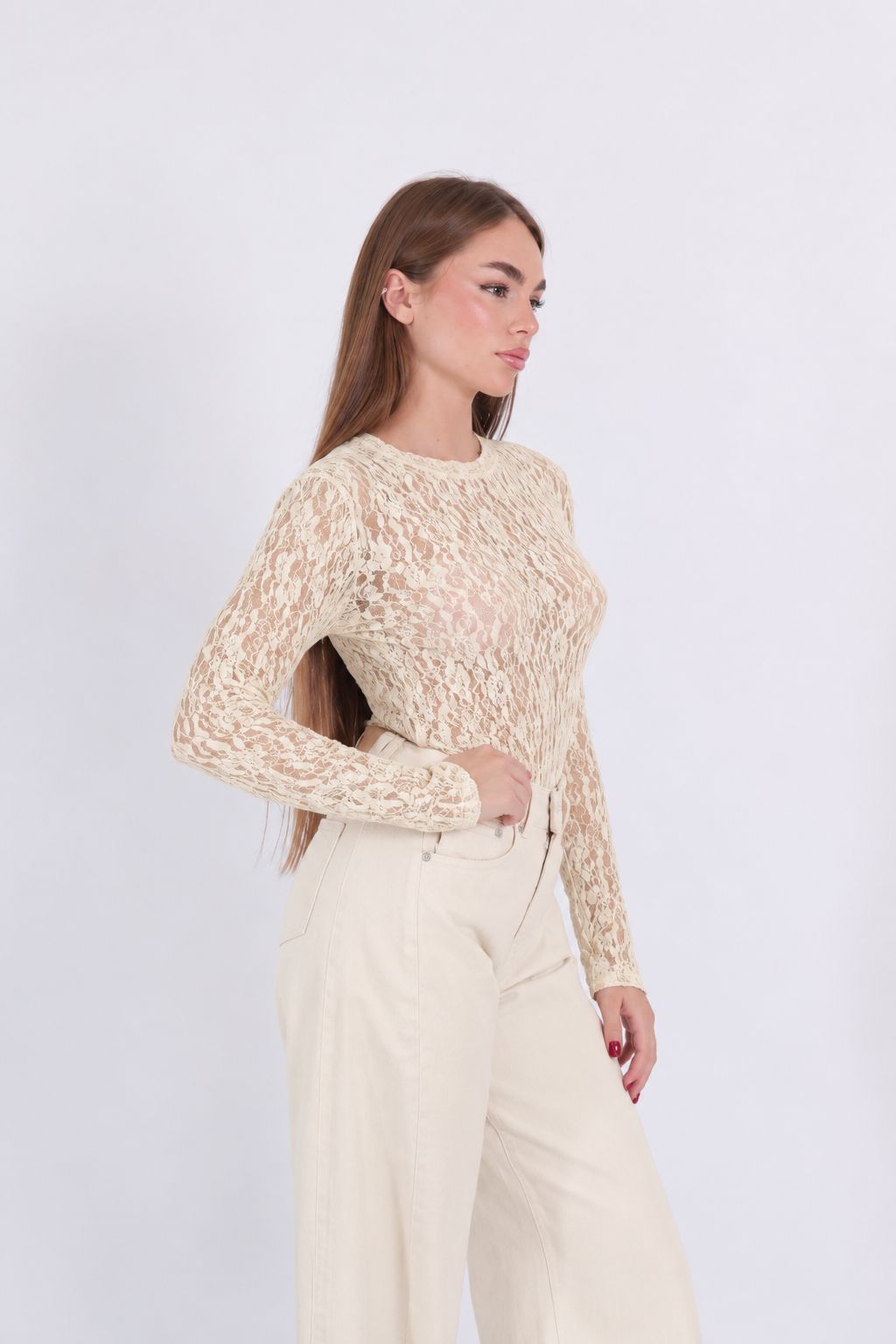 BODY GIROCOLLO PIZZO BURRO