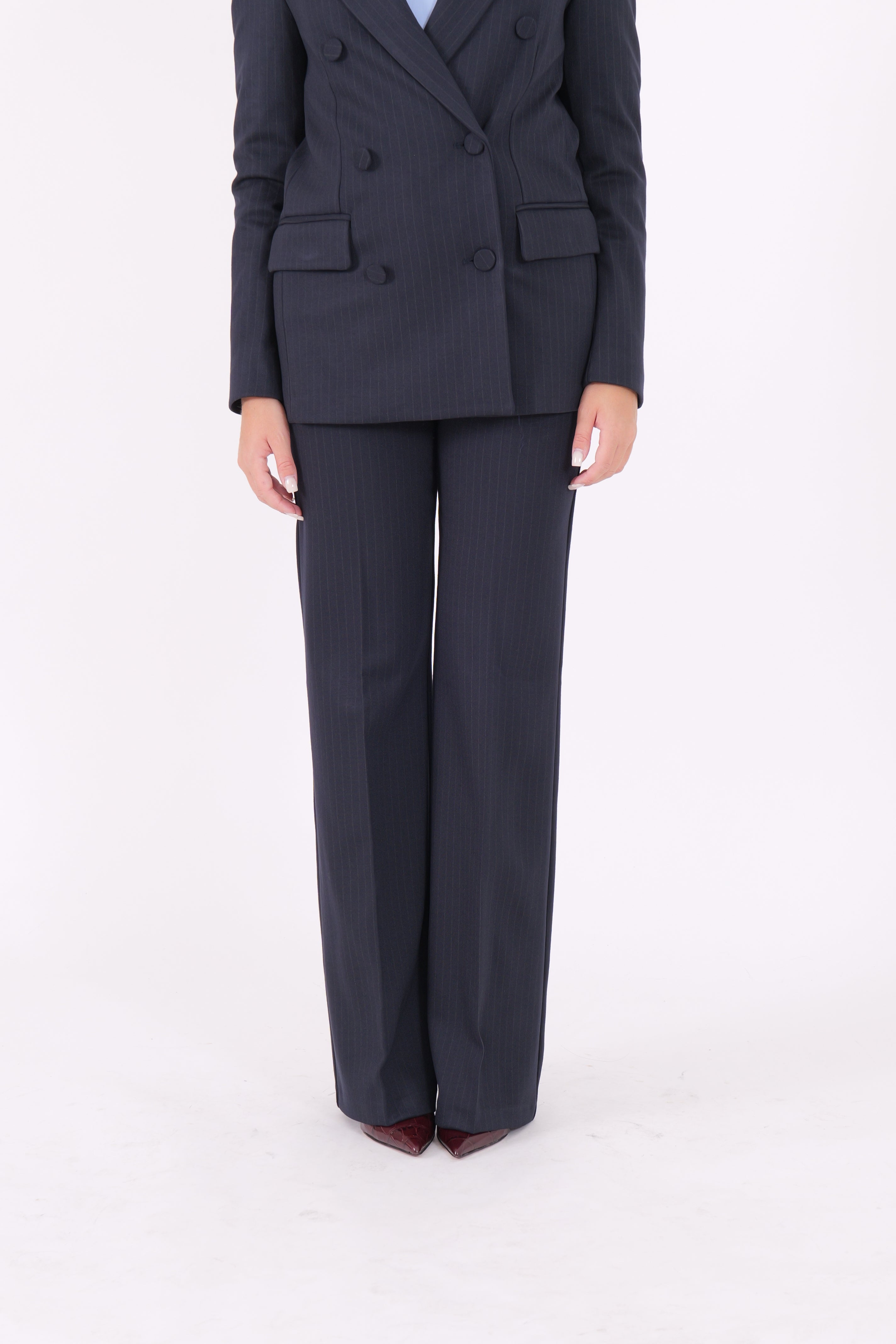 PANTALONE TOKYO GESSATO BLU