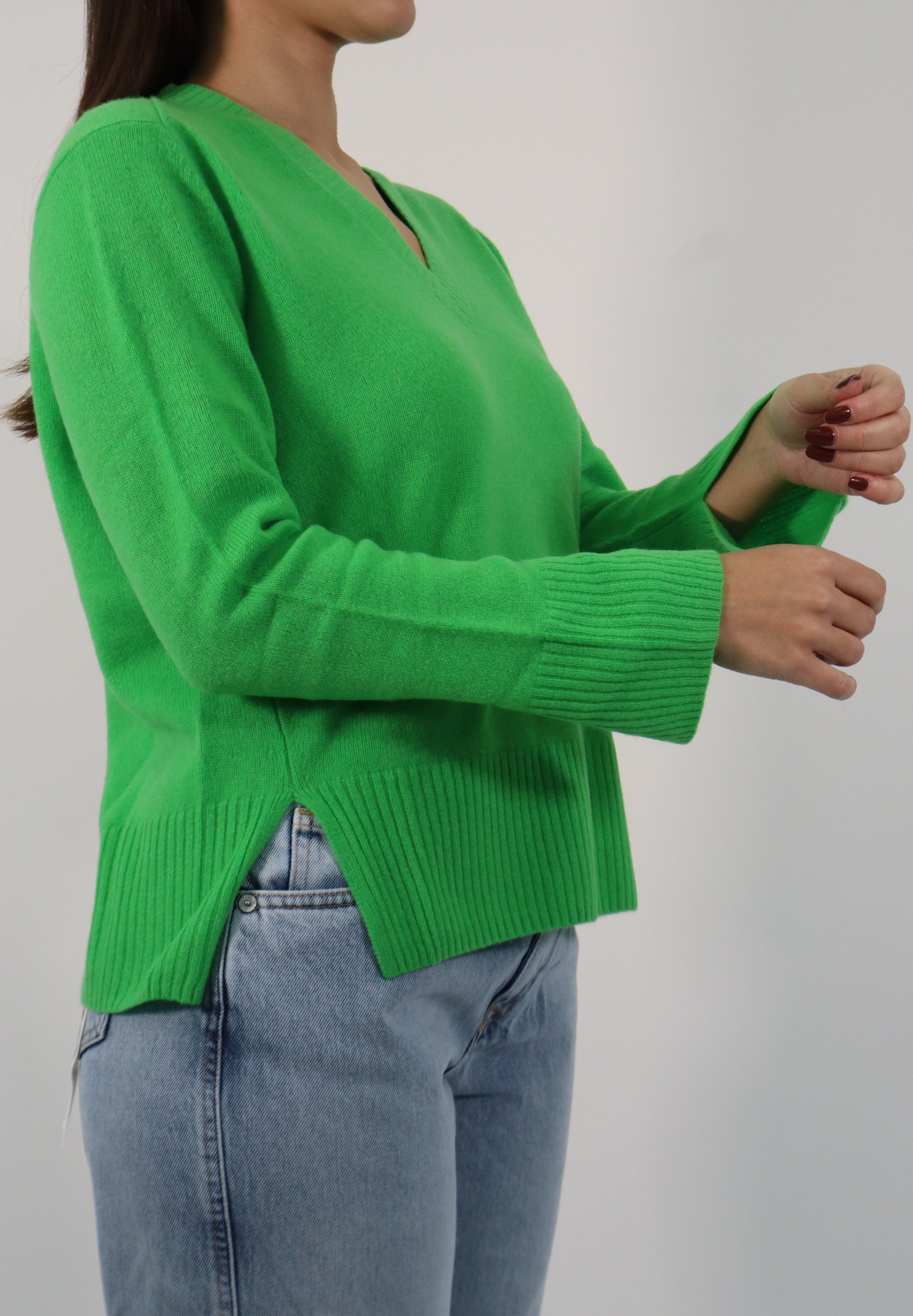 MAGLIA CASHMERE GREEN