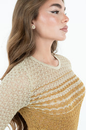 LONG DRESS CHEVRON CUT OUT