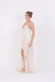 SLIP DRESS IRIS ALMOND