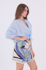 CAMICIA MUSSOLA CIELO