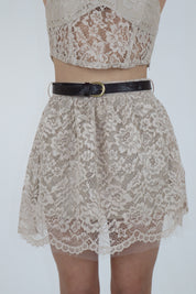 GONNA IN PIZZO BEIGE