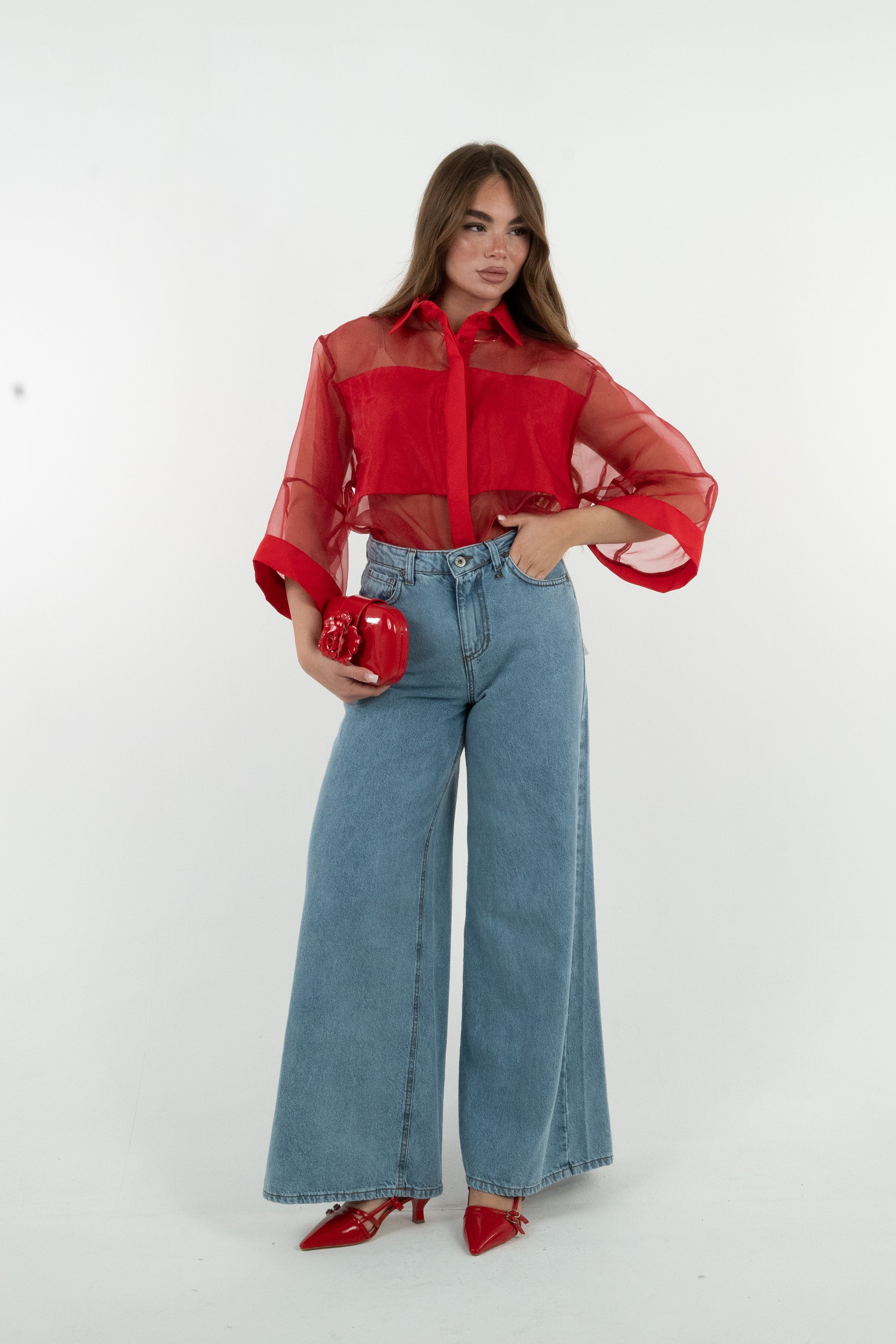 CAMICIA YASMINE ROSSA
