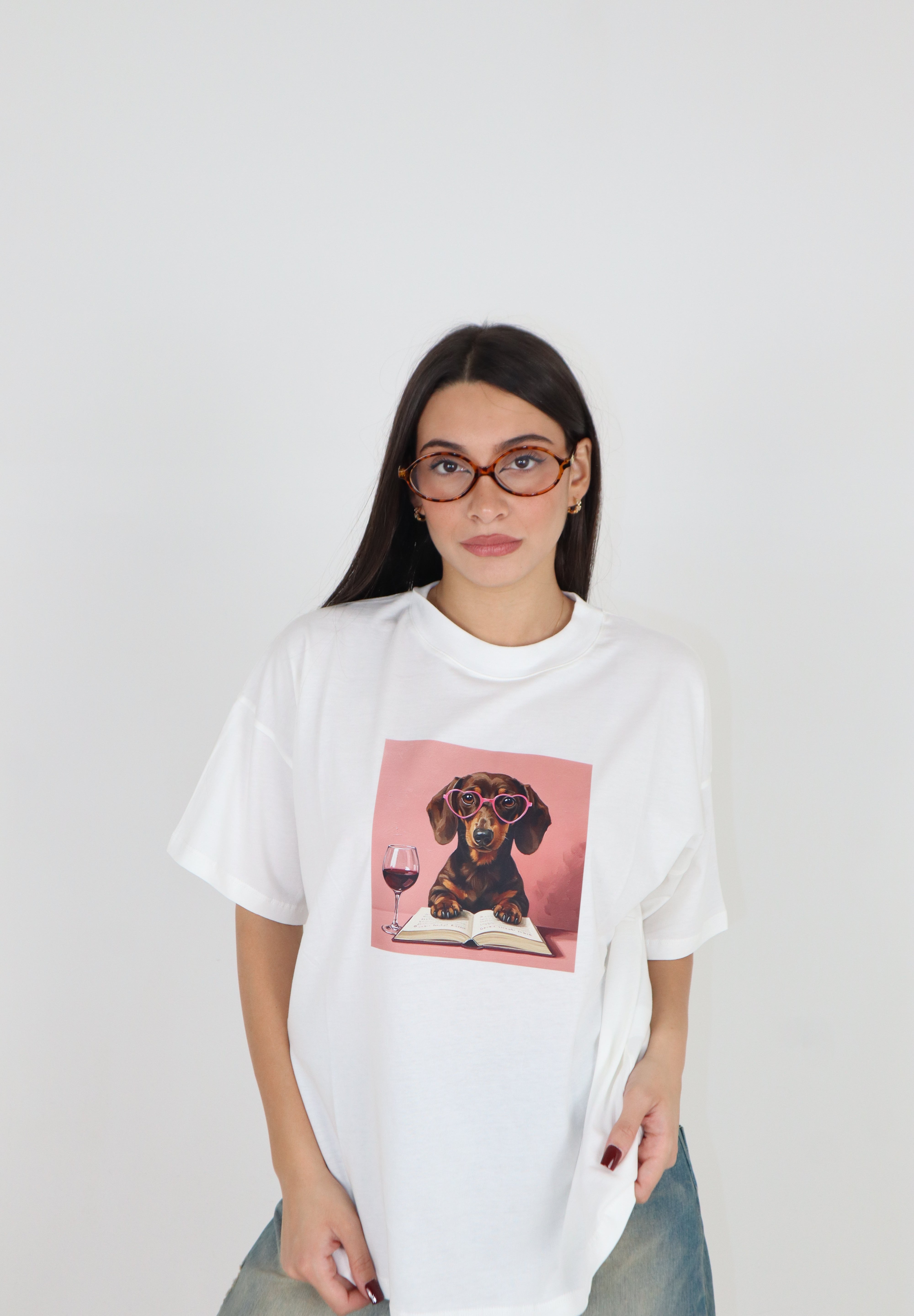 T-SHIRT BASSOTTO PINK