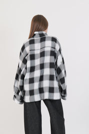 CAMICIA QUADRI BIANCO/NERA/GRIGIO