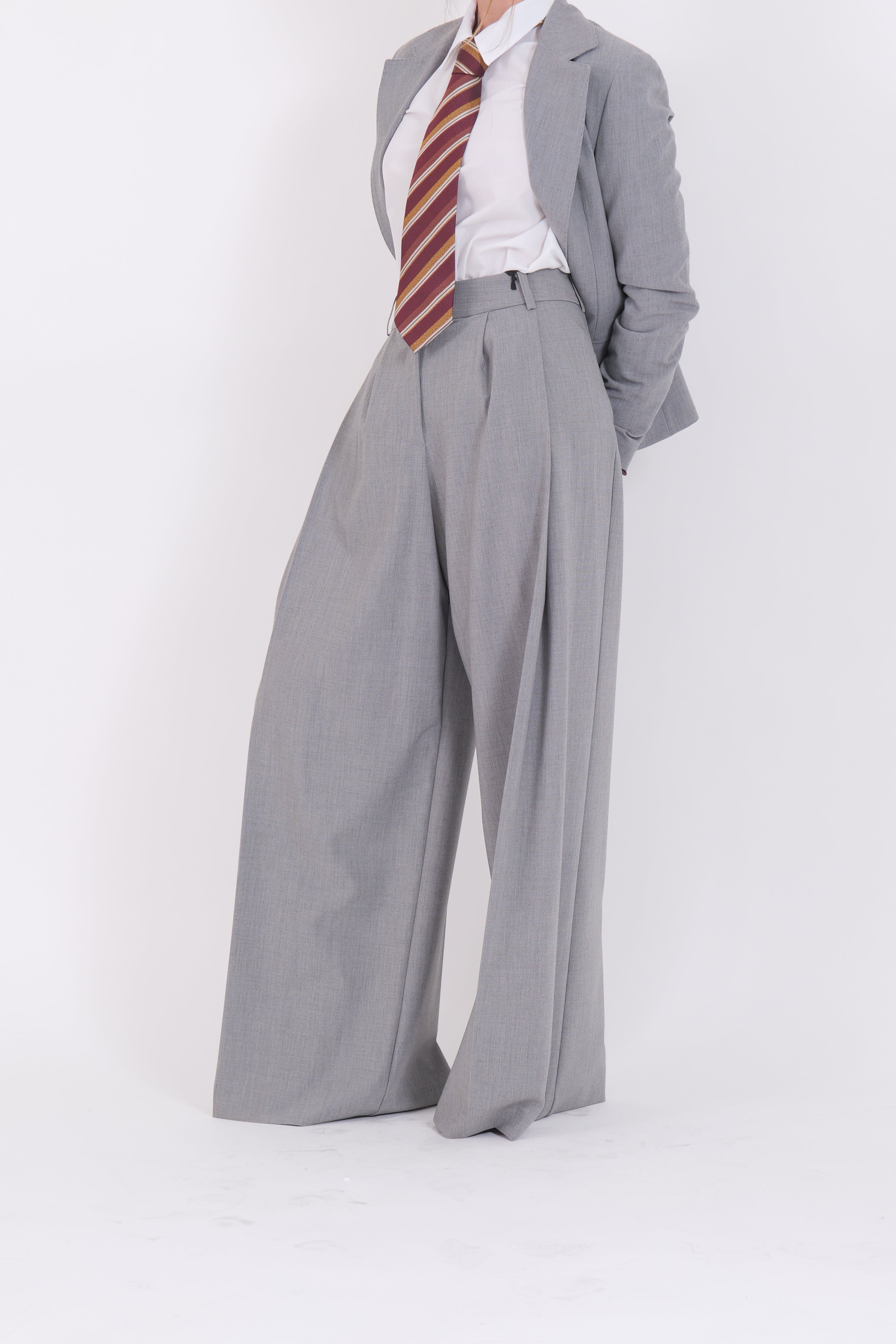 PANTALONE GRIGIO MELANGE