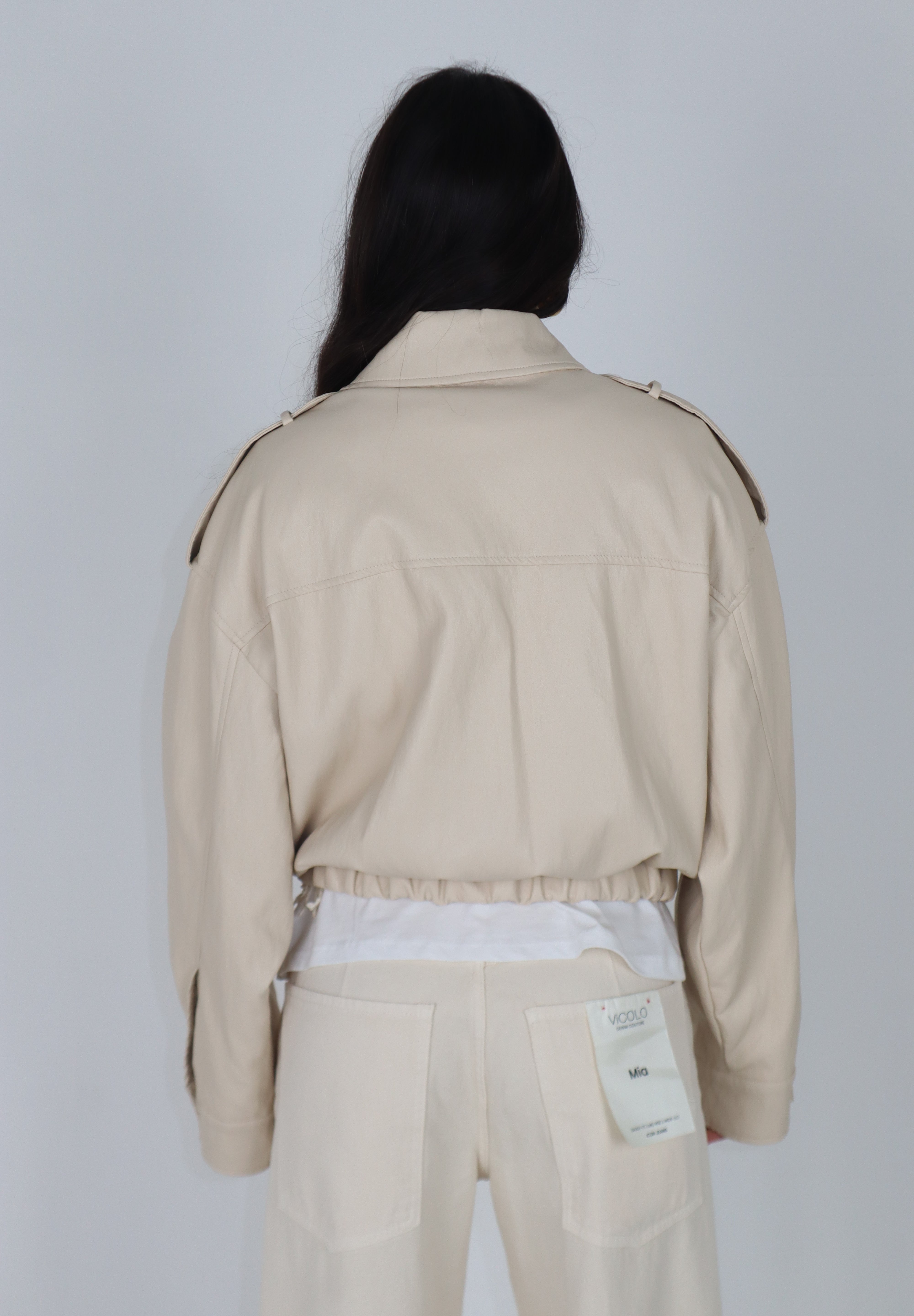 JACKET AVIATORE MILK