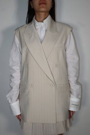 GILET GESSATO SABBIA