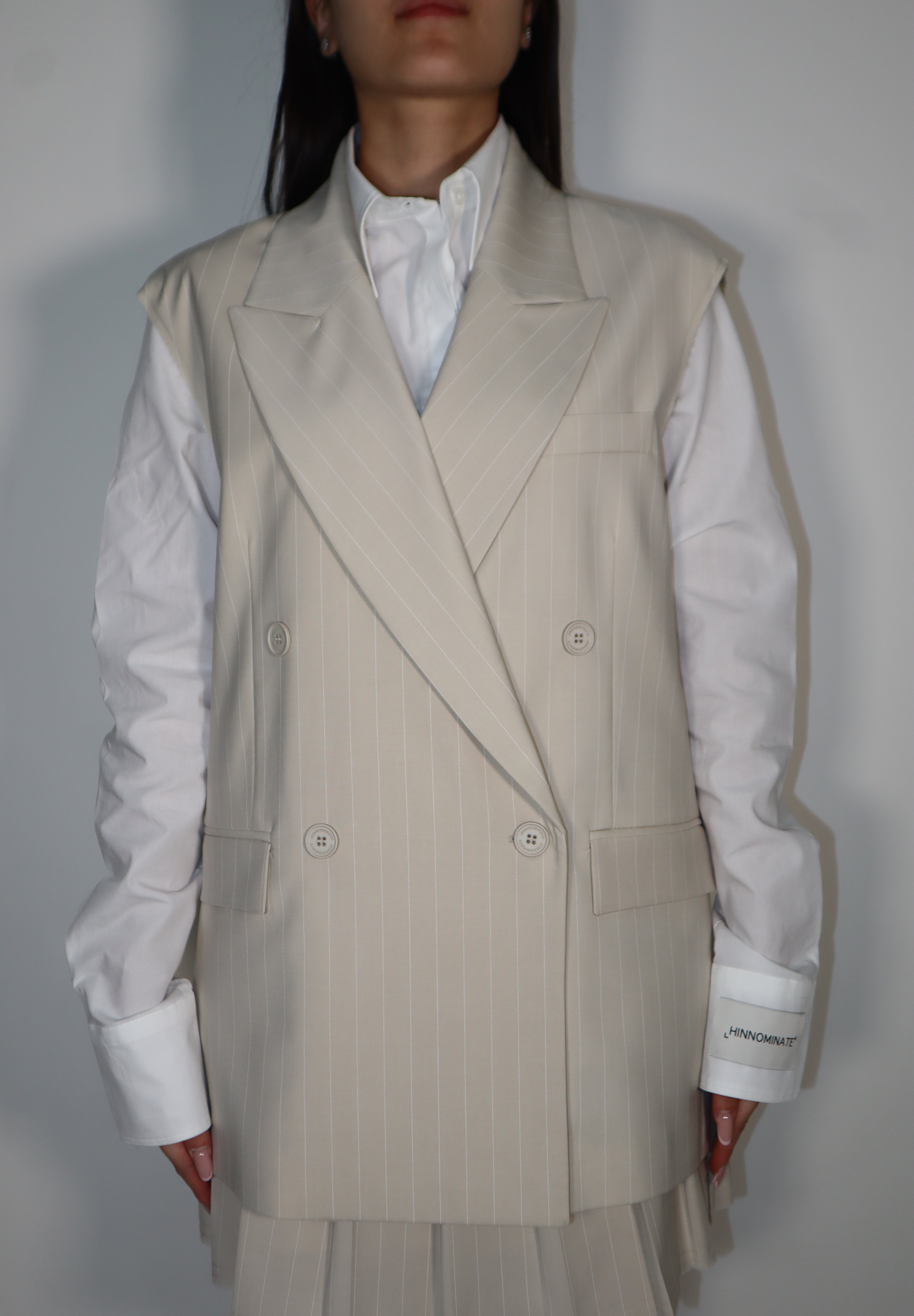 GILET GESSATO SABBIA