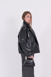 GIACCA IN PELLE NERO