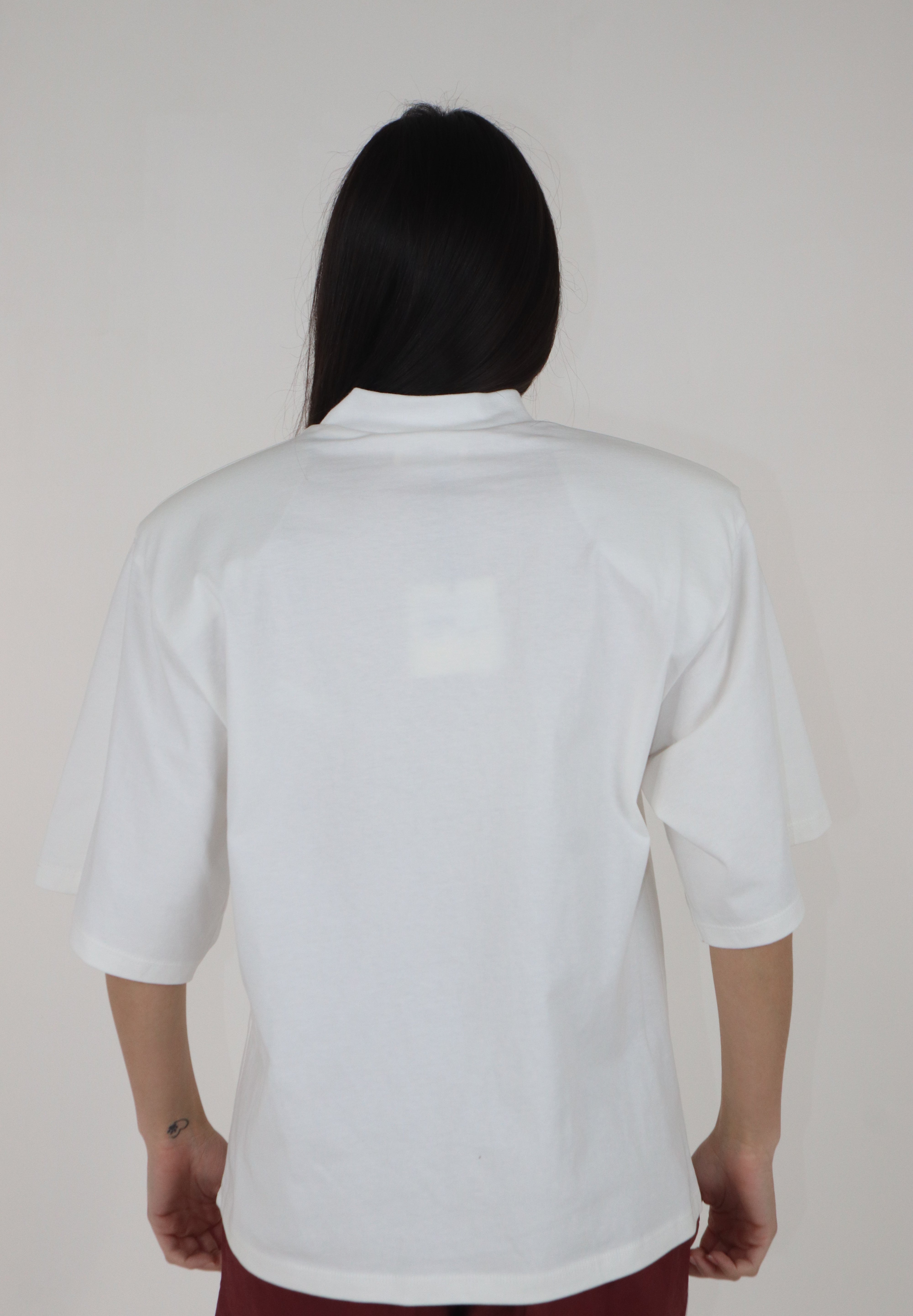 T-SHIRT SPALLINE BIANCO