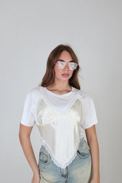 T-SHIRT LINGERIE BIANCO