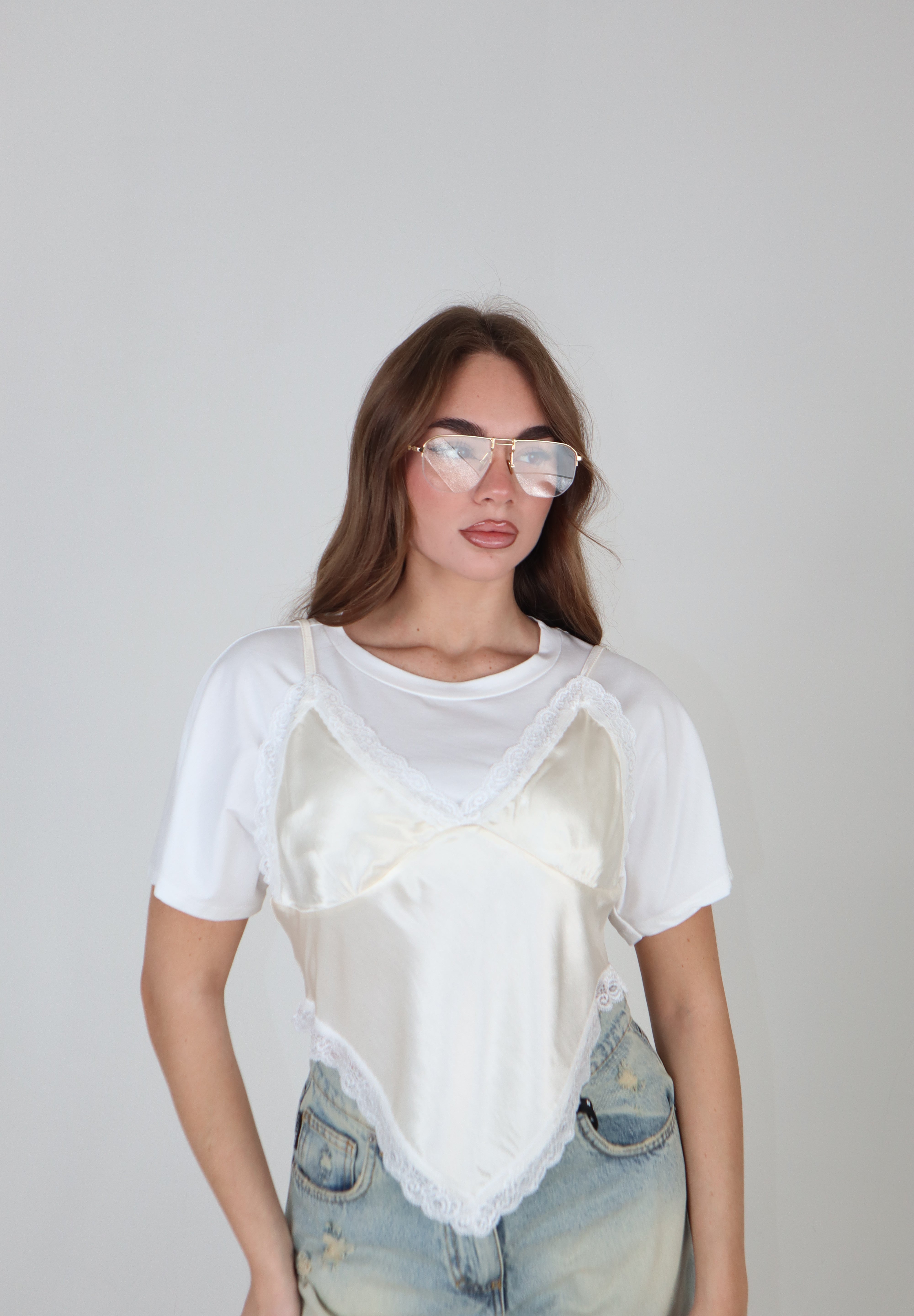 T-SHIRT LINGERIE BIANCO