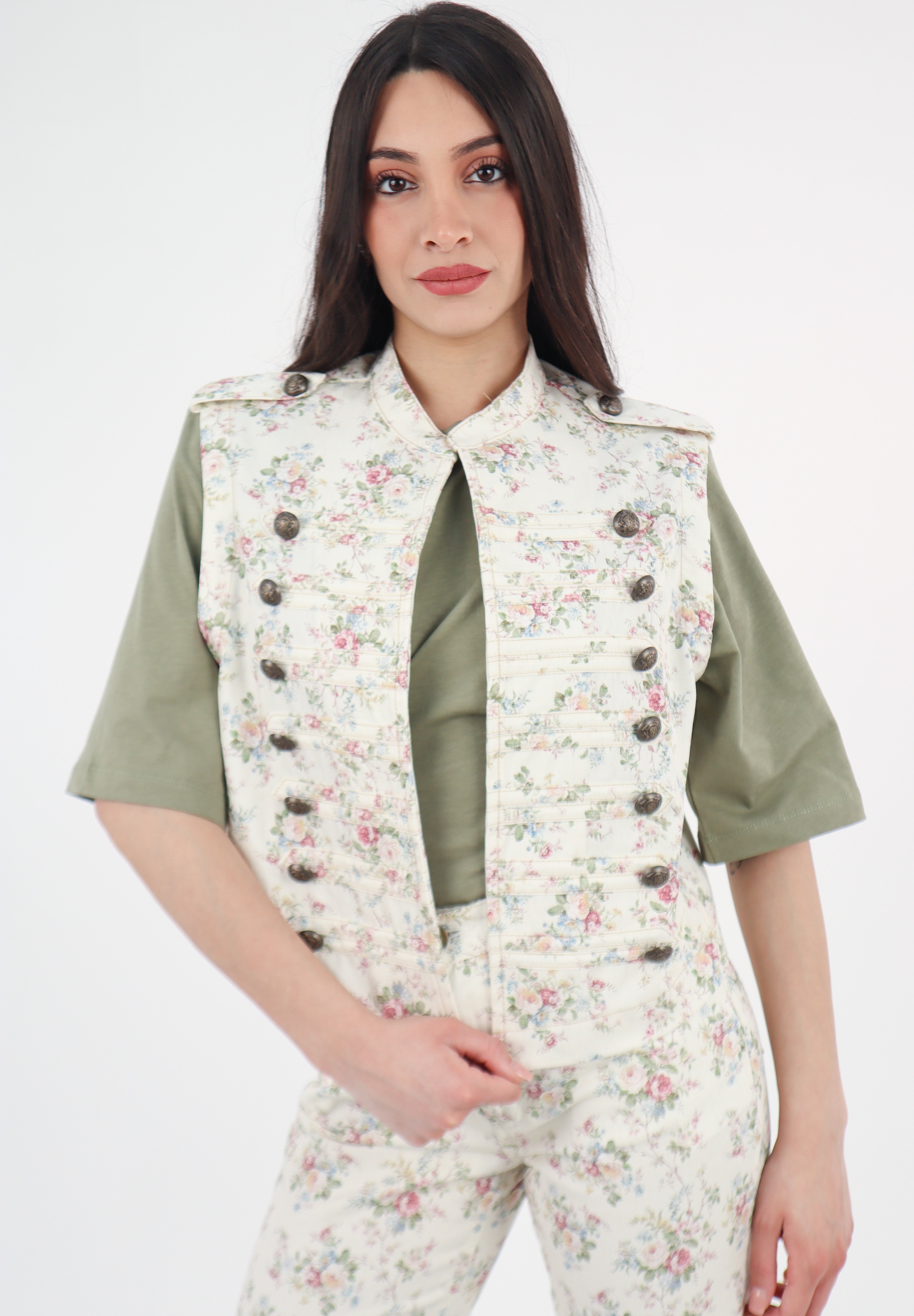 GILET MARGOT FLOREAL