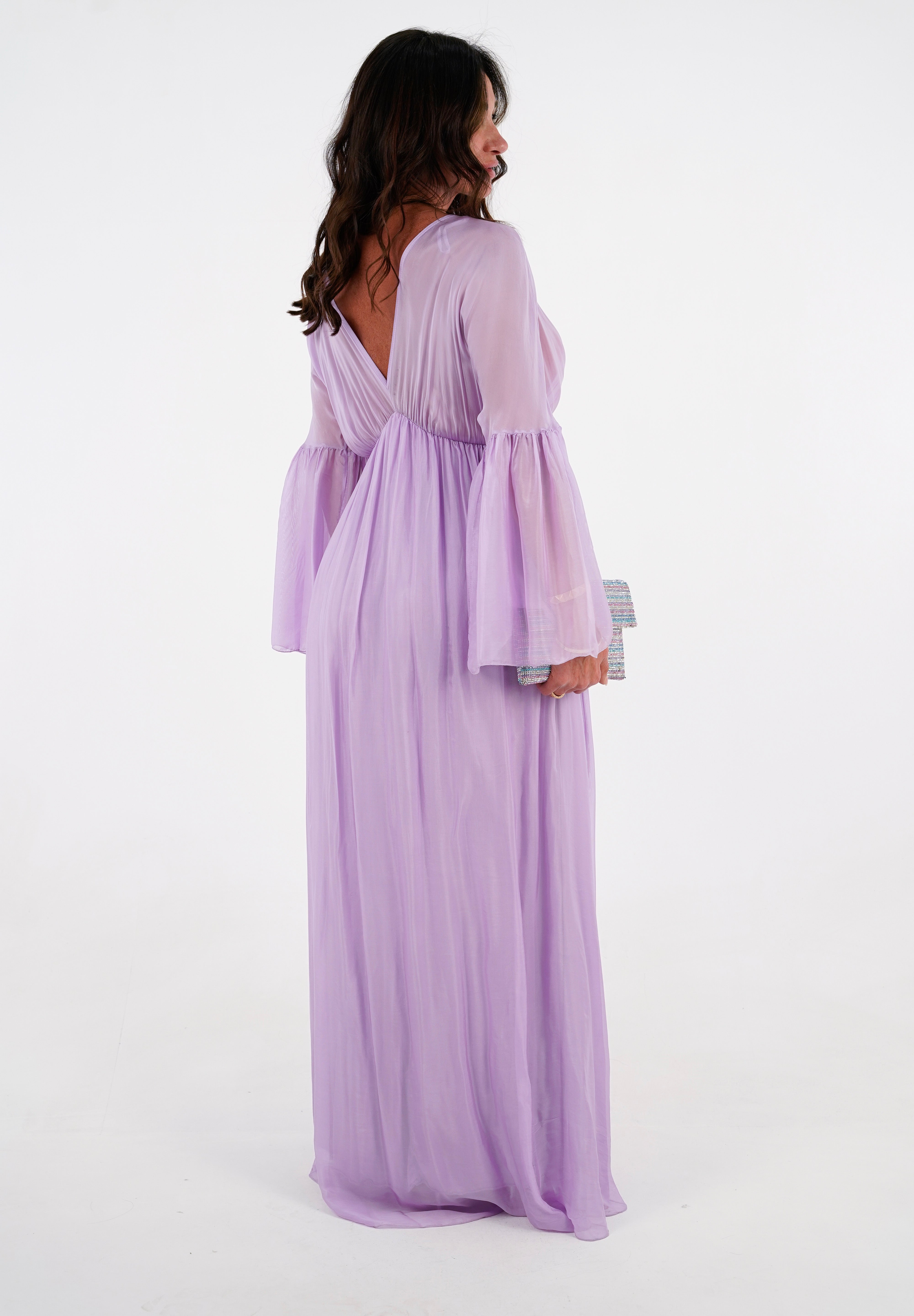DRESS SETA LILLA