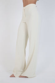 PANTALONE FLAKE BIANCO