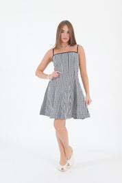 MINI DRESS VICHY NERO