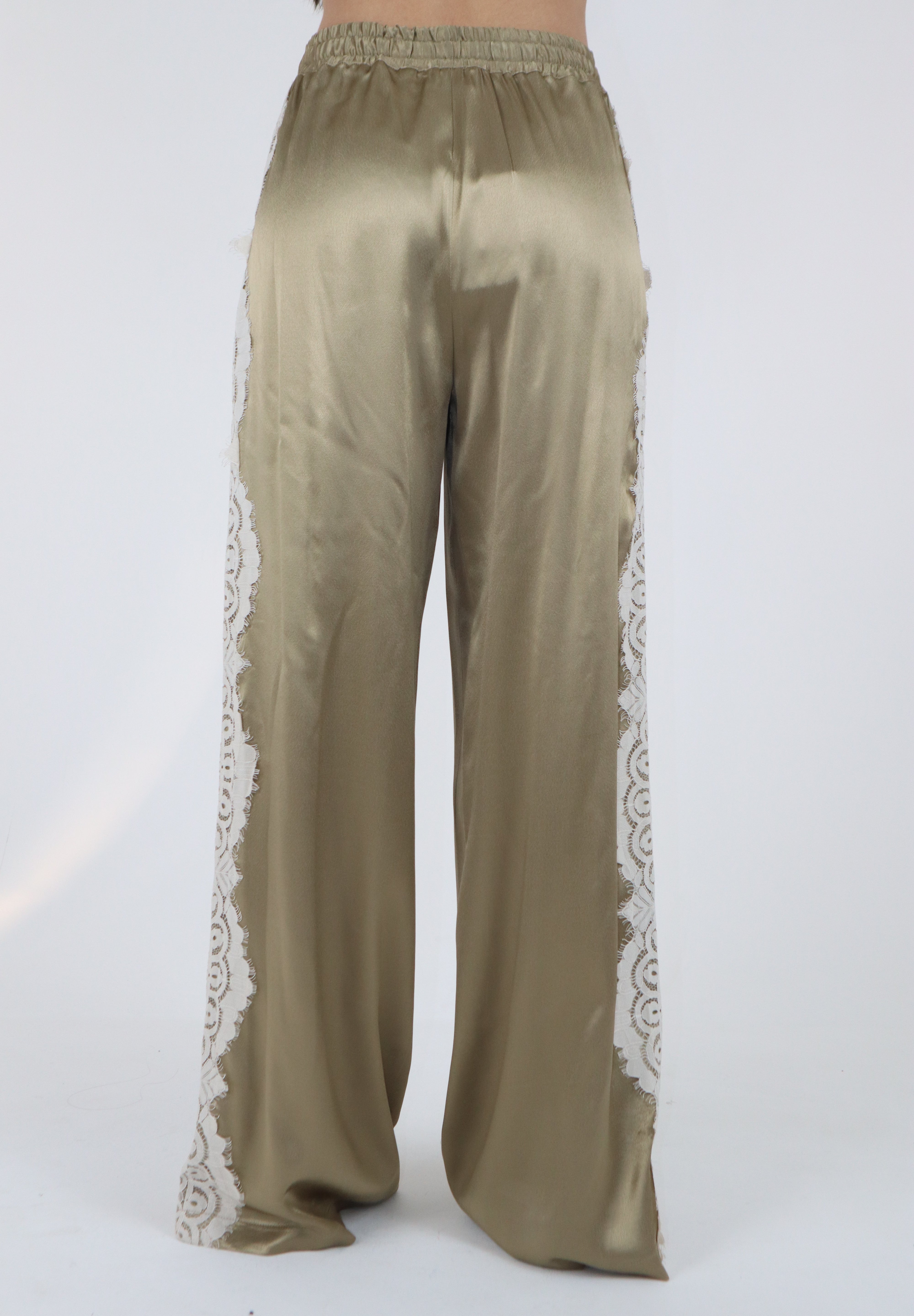 PANTALONI SATIN SALVIA
