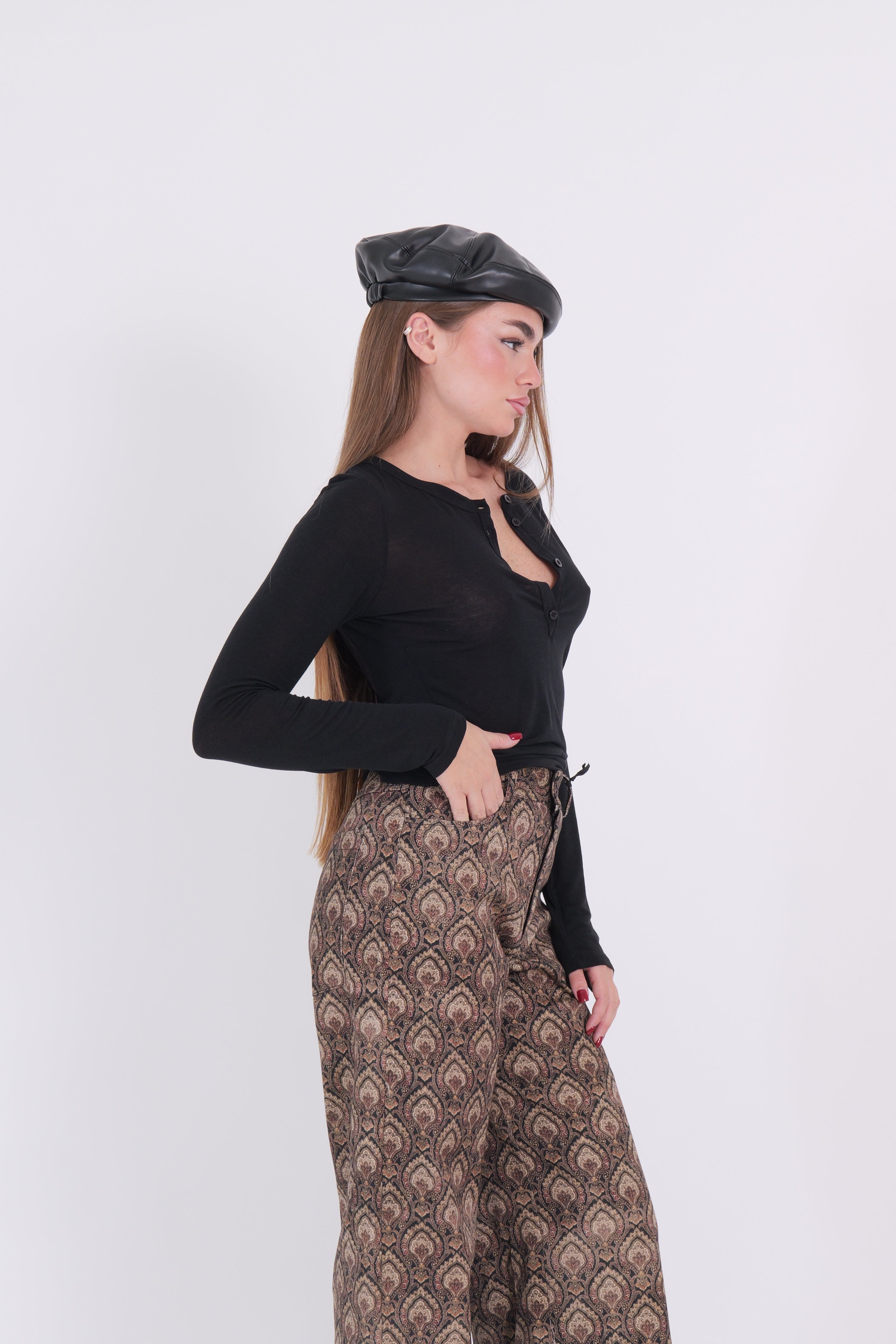 SERAFINA MISTO CASHMERE NERA